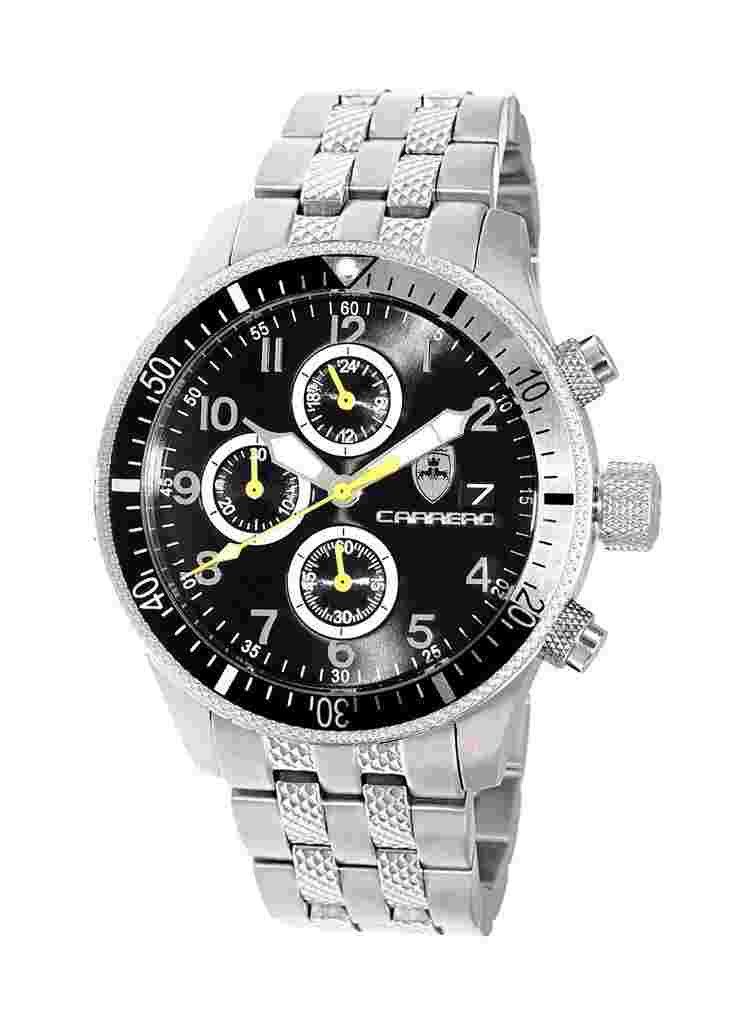 Torino Carrero Men's Wristwatch CS17733BKSV Stainless Steel Silver
