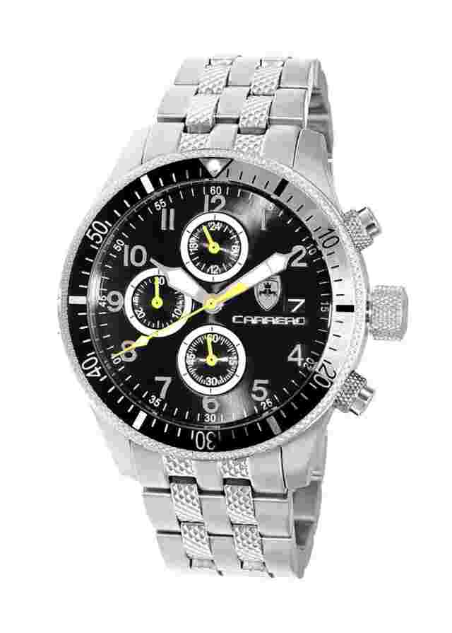 Torino Carrero Men's Wristwatch CS17733BKSV Stainless Steel Silver
