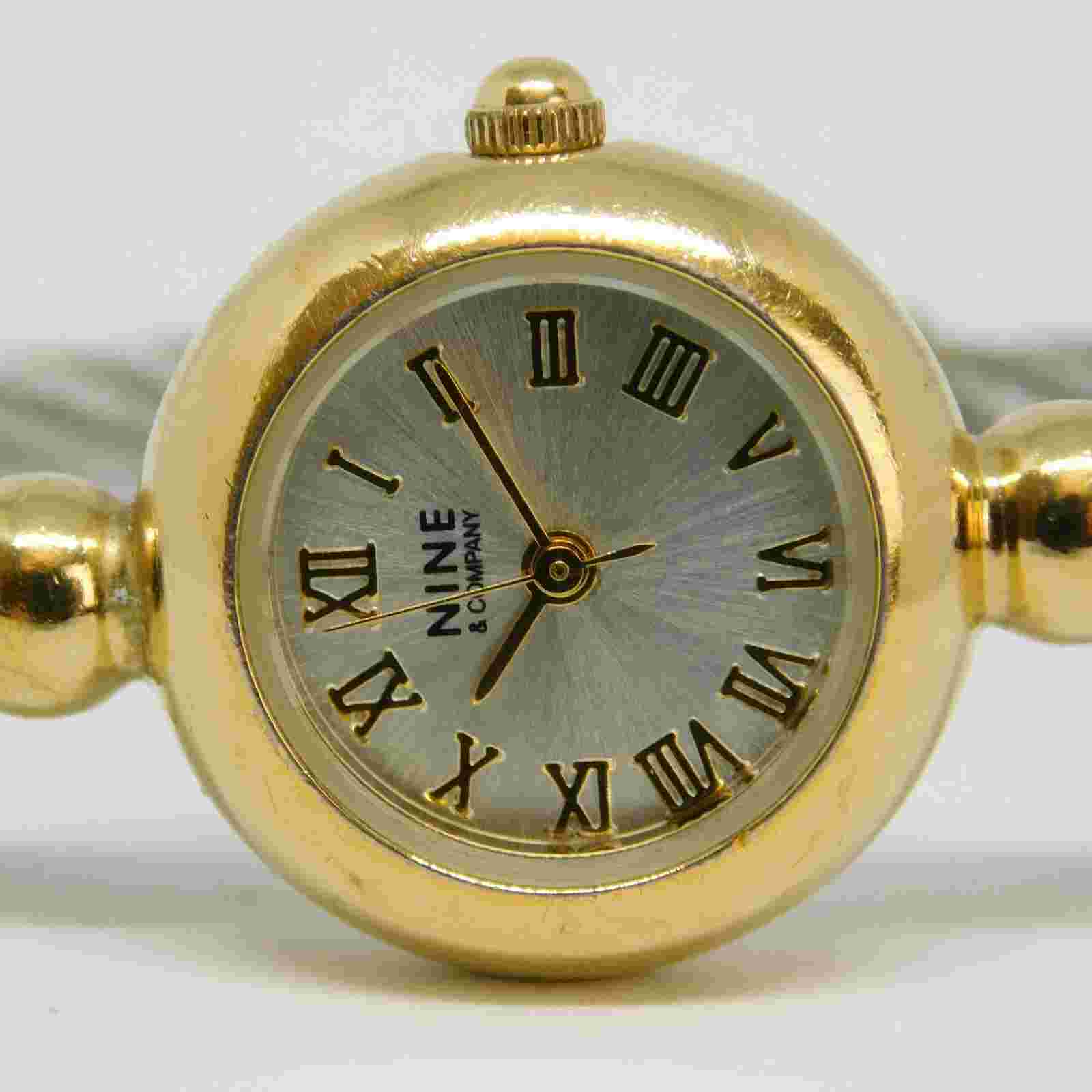 Nine & Company 9C/5063 Two Tone Quartz Women's Watch Sz. 5 3/4" New Battery