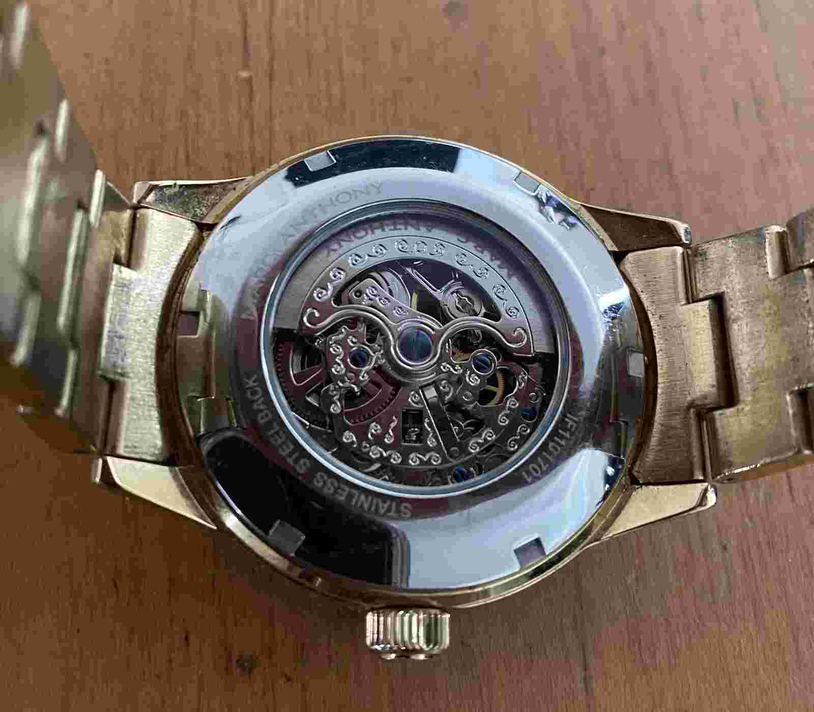 Marc Anthony Stainless Steel Gold Watch