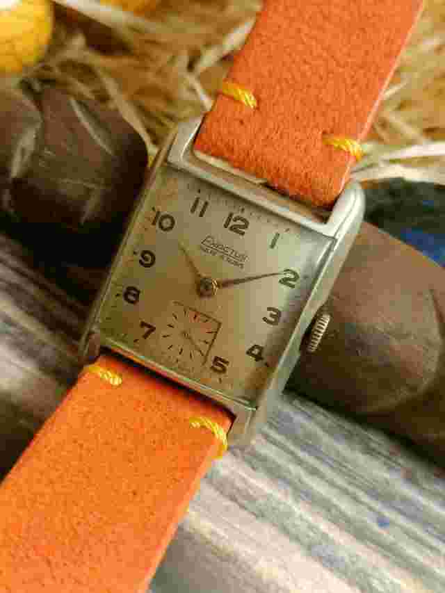 EXACTUS ANCRE 15 RUBIS ANTIMEGNATIC WINDING SUB SECOND SWISS MEN'S