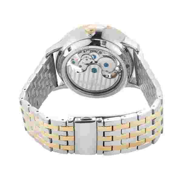 Giorgio Milano Luxury Men’s Watch Automatic Self-Wind Skeleton,two Tone,case44mm