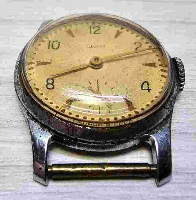 Rare Soviet Vintage Watch Zim 1950s Mechanical USSR Wristwatch for parts/repair