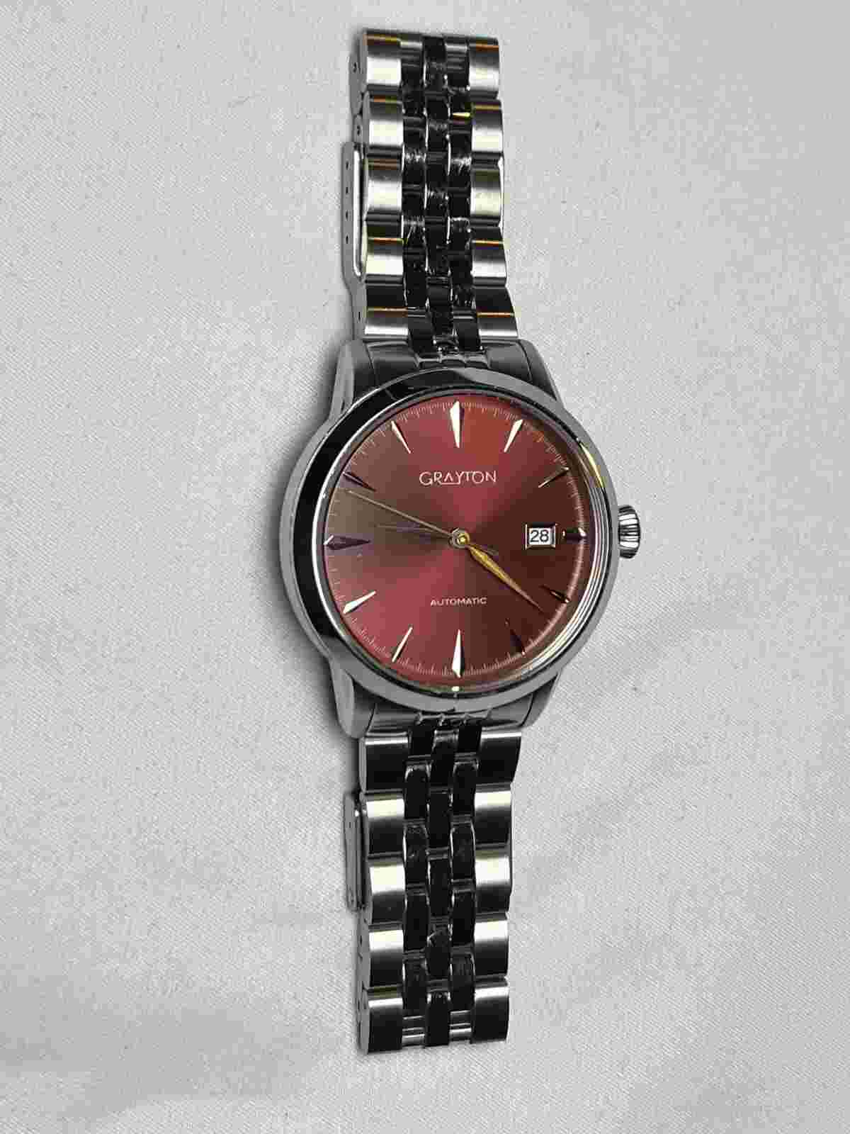 Grayton Classic SS Bordeaux Men's Watch - Looks BRAND NEW!!