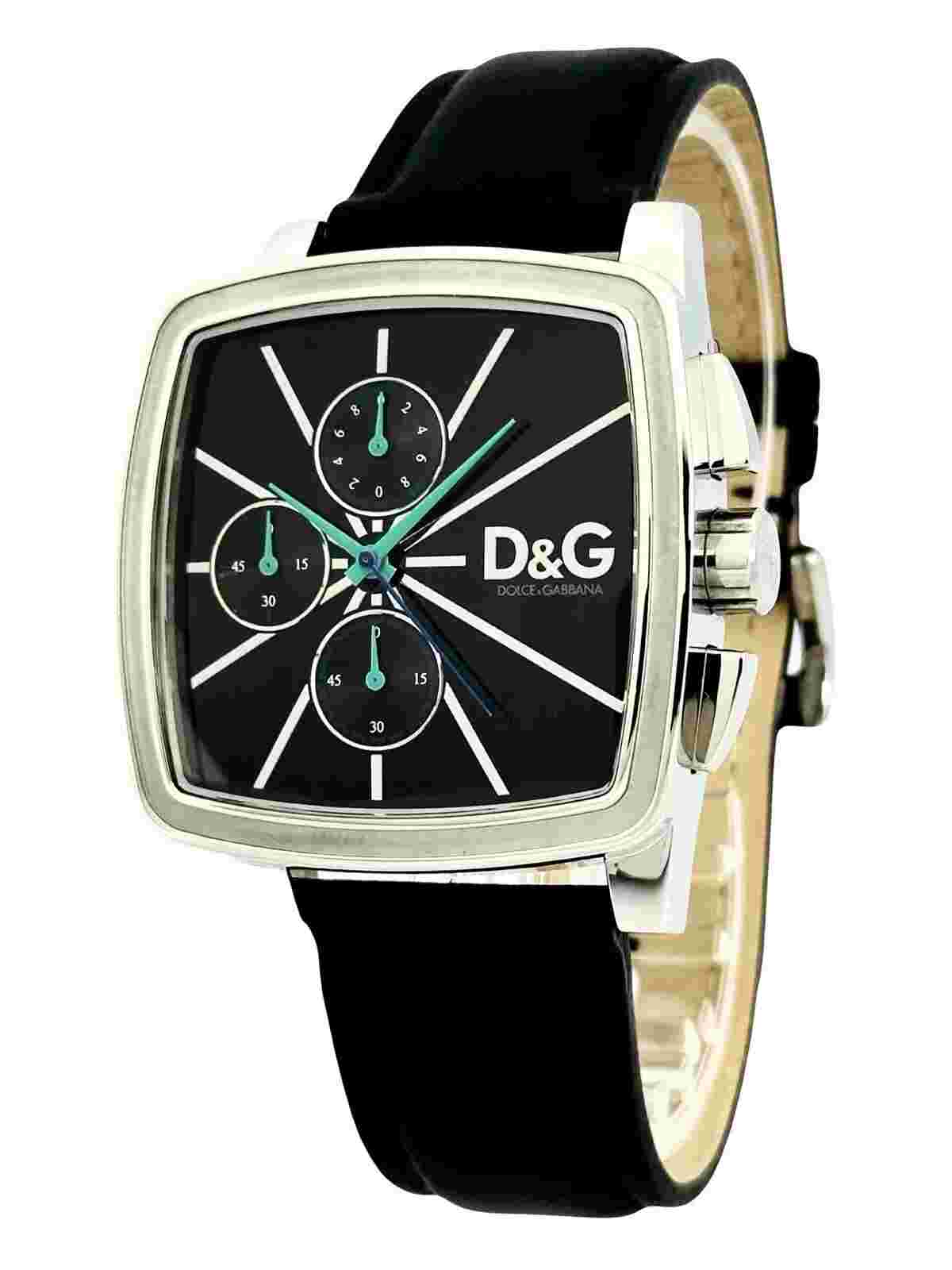 D&G Dolce & Gabbana DW0107 Goodtimes Multifunction Chronograph Black Strap Watch
