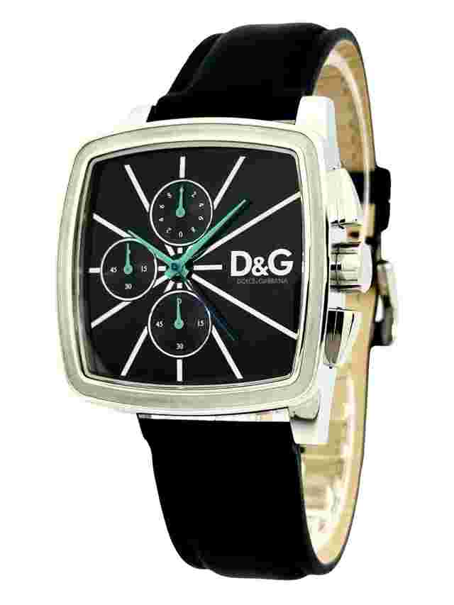 D&G Dolce & Gabbana DW0107 Goodtimes Multifunction Chronograph Black Strap Watch