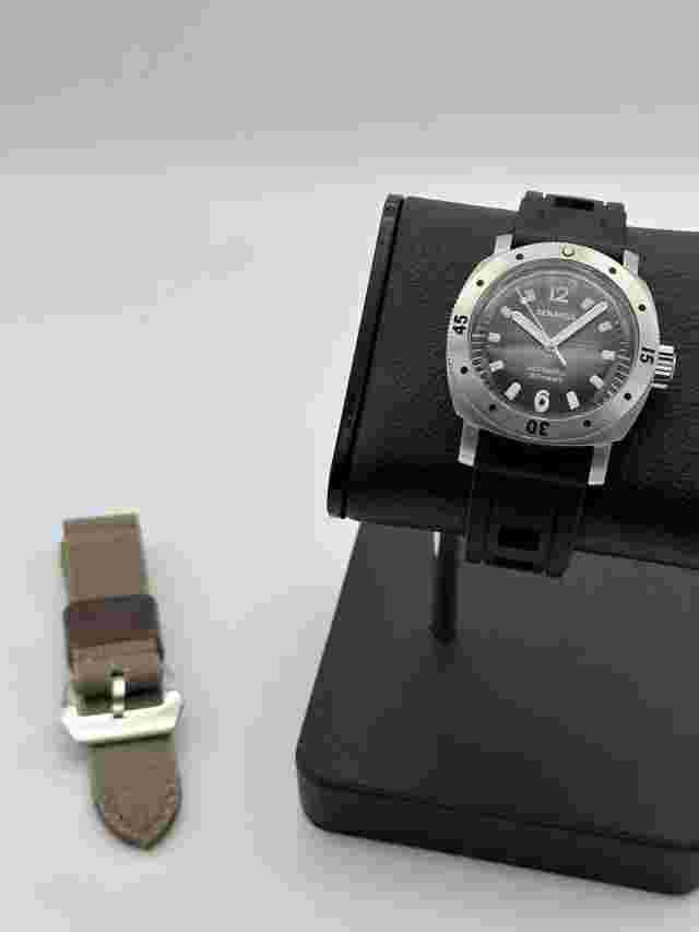 Benarus Vintage Moray Stainless Steel 44mm Grey Dial 300m Diver Automatic