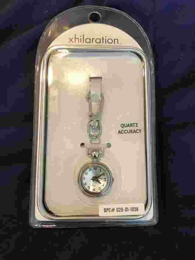 Clip On Quartz Watch Silver Tone N/B Dayton Hudson Co