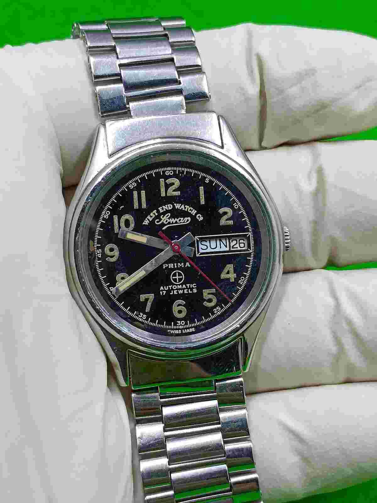 West End Co Watch 17 Jewels Automatic Day / Date Indicator