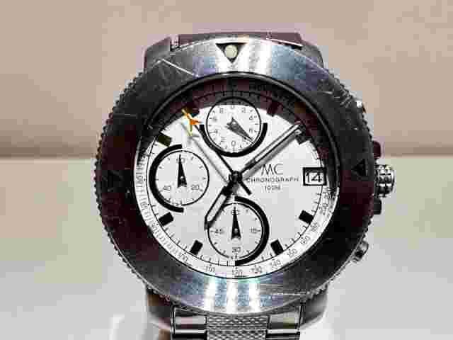 RETRO SPORT STYLE 40mm STAINLESS STEEL MEN'S CHRONOGRAPH QUARTZ WATCH "MC" 100M