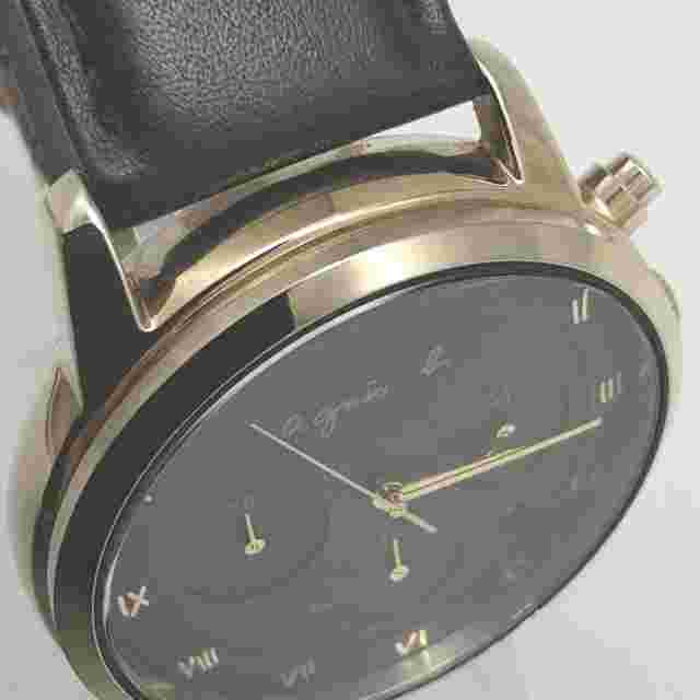 Agnes B Solar VR42-KDD0 Quartz Analog Stainless Men's Watch From Japan Preowned
