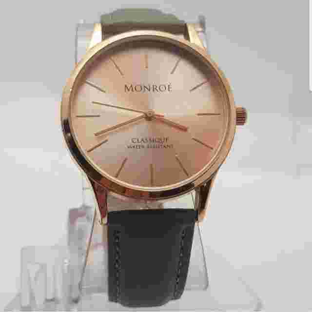 Monroe By Maestro Quartz Analog Watch Water Resistant Fast Shipping NEW BATTERY