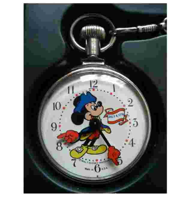 Bradley Walt Disney Mickey Mouse Dial 200th Anniv. Pocket Watch Made in USA