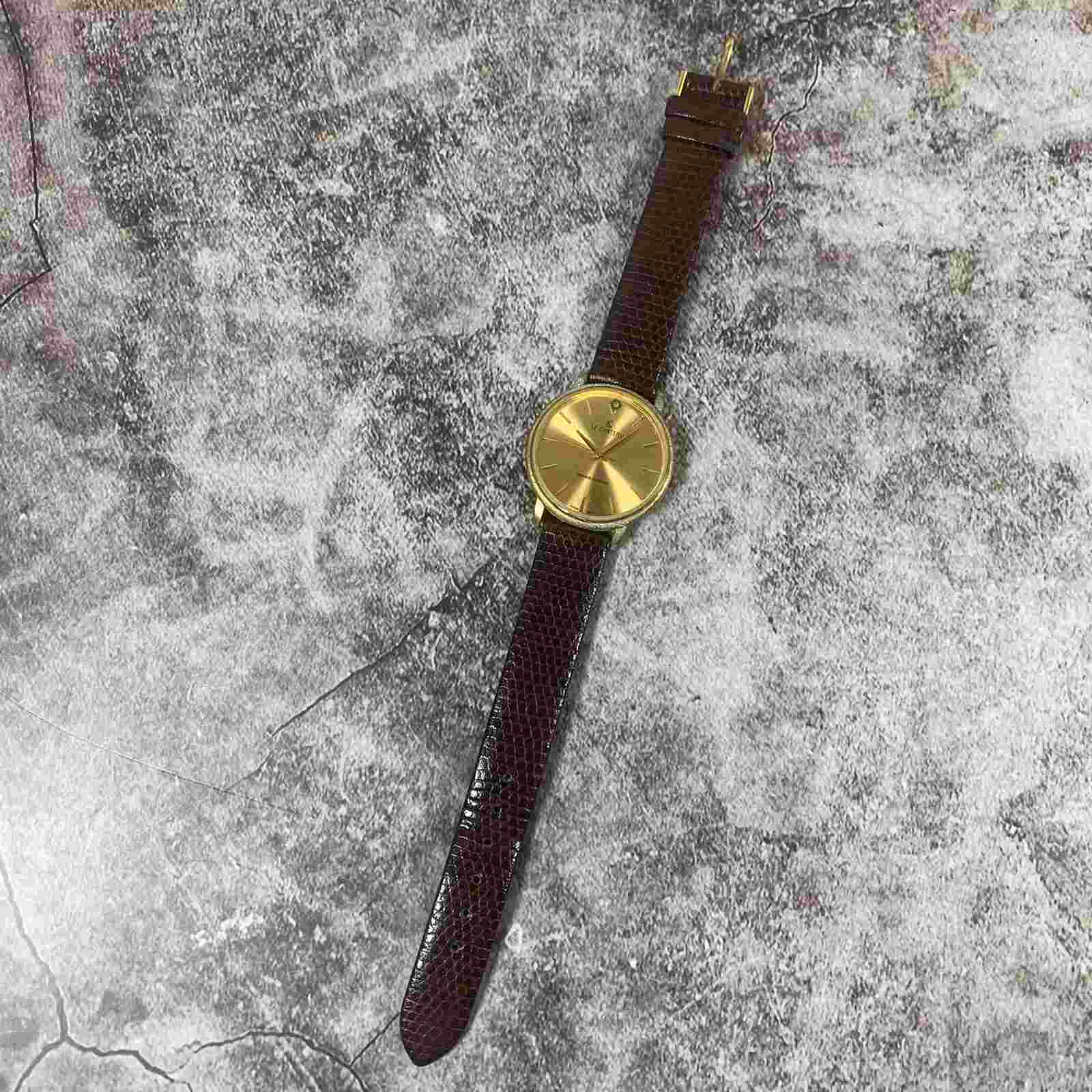 le chateau watch genuine diamond gold plated