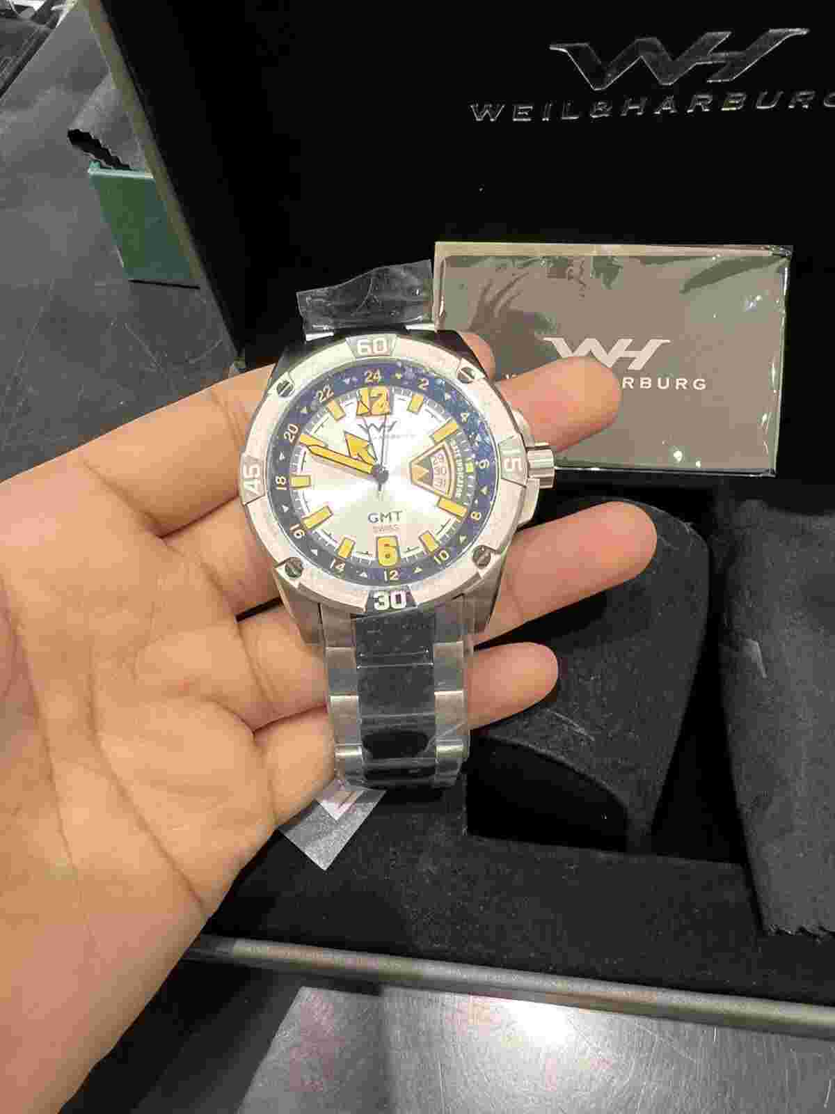 Weil and Harburg   Men's Watch Chronograph Swiss Watch GMT