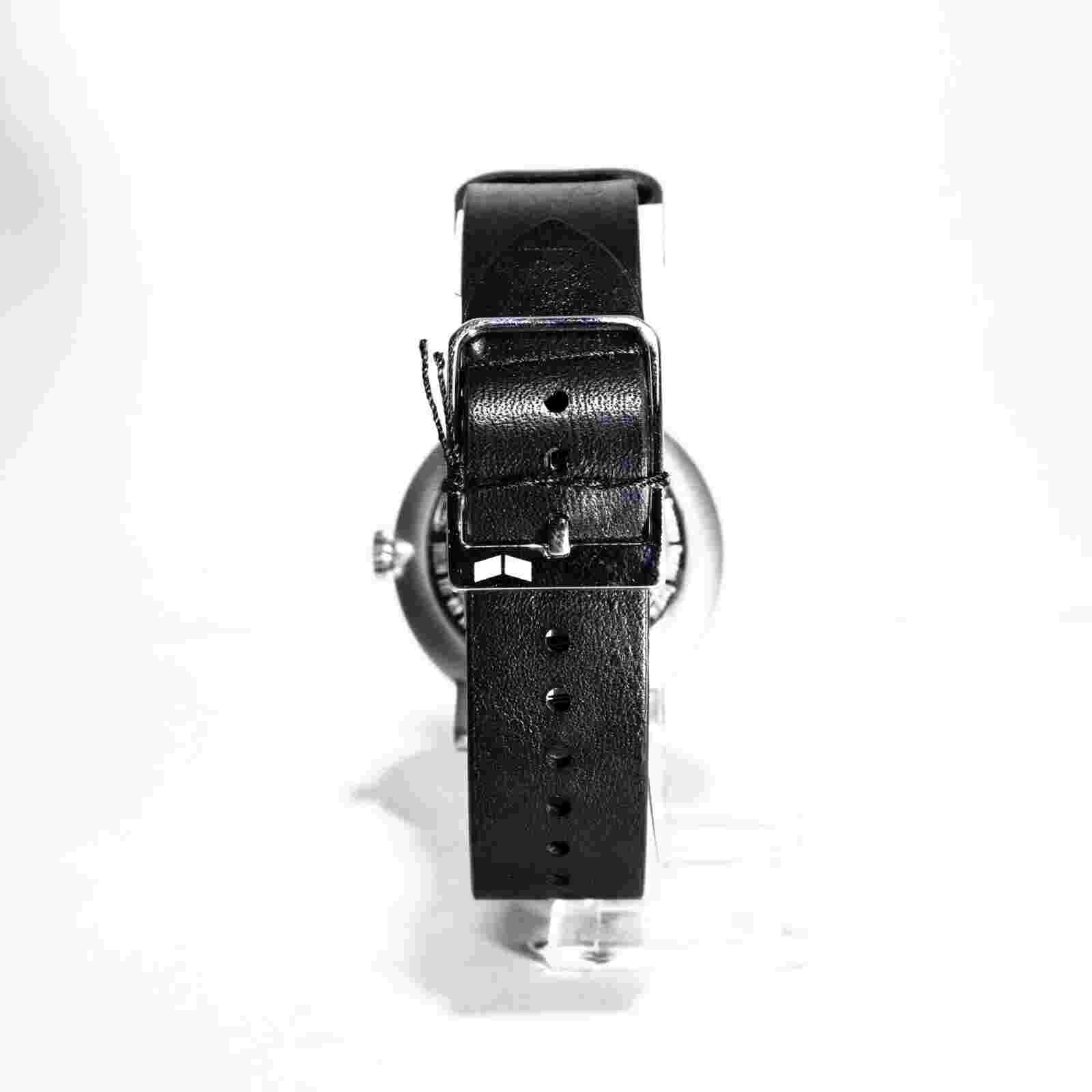 Mens SP36L03 Sophisticate BlackLeather-Band White-Dial 36mm Vestal