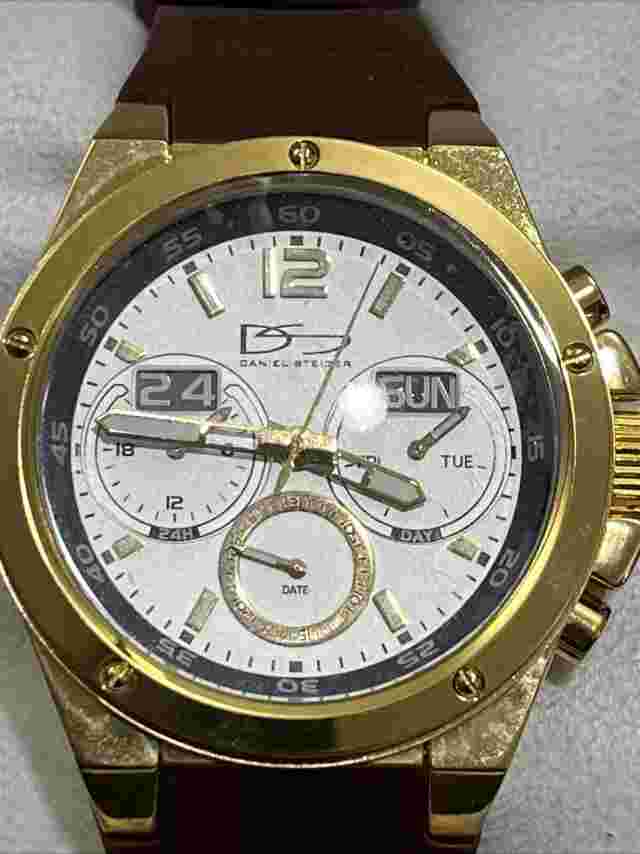 DANIEL STEIGER Men's Chronograph Watch - Rubber Band With Original Box!