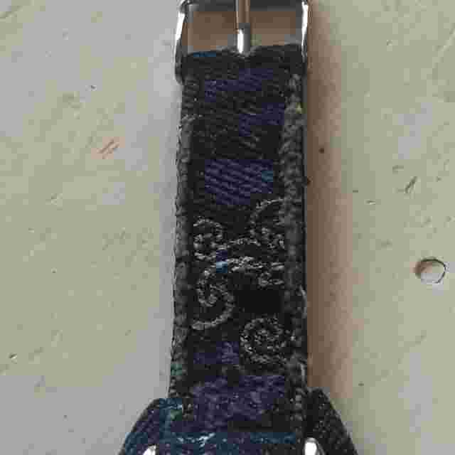 Hannah Montana Digital Wristwatch Blue Buckle Band Silver Tone Musical Theme