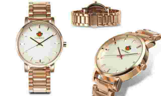 NEW Louis Richard 1435 Women's Caris Silver Dial Rose Gold Metal Bracelet Watch