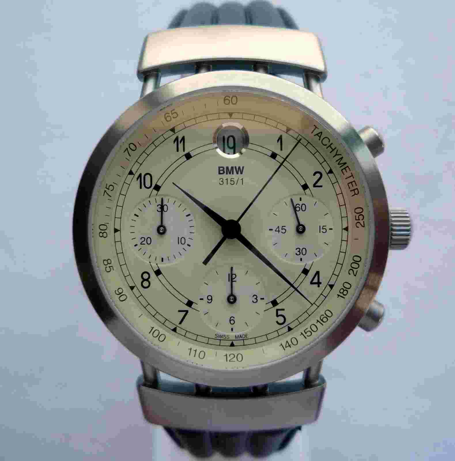 BMW 315 Classic Racing Mille Miglia Art Deco Retro Car Design Chronograph Watch