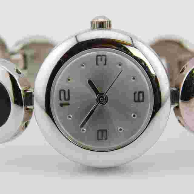 allude FMDAL348 Silver Tone Quartz Analog Women's Watch Sz. 6 1/4" New Battery
