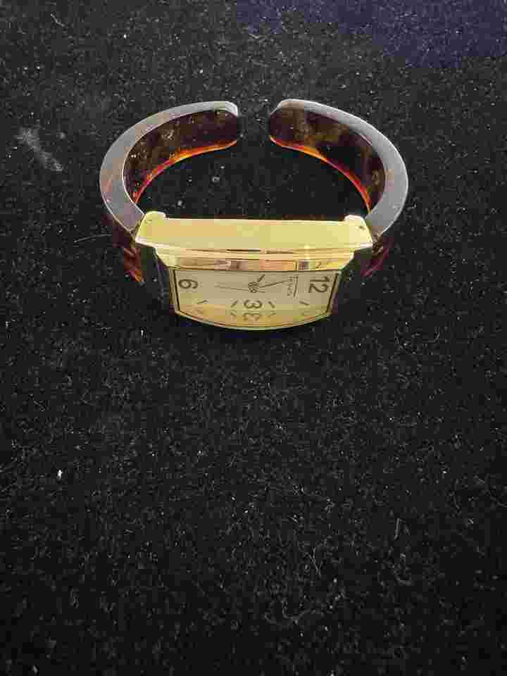 Talbots Cuff Bracelet Quartz Analog Women's Watch Sz. 6"