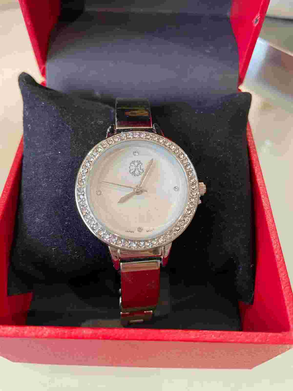 BNIB Christian Lacroix Ladies Stainless Steel Watch with Crystals