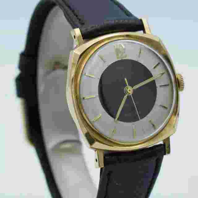 Anker Automatic Men's Watch 1 11/32in Steel Vintage RAR with Leather Band Wrist