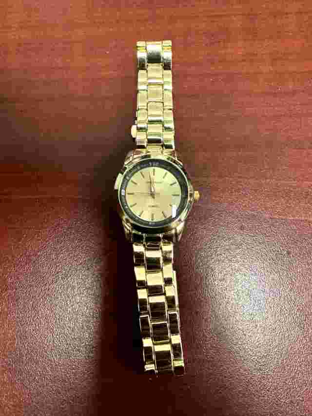 Women's Gino Milano Gold Tone Quartz Watch With New Battery