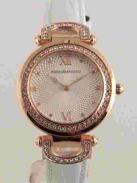 RoccoBarocco Ladies Red Leather Watch (Battery Working Perfectly)