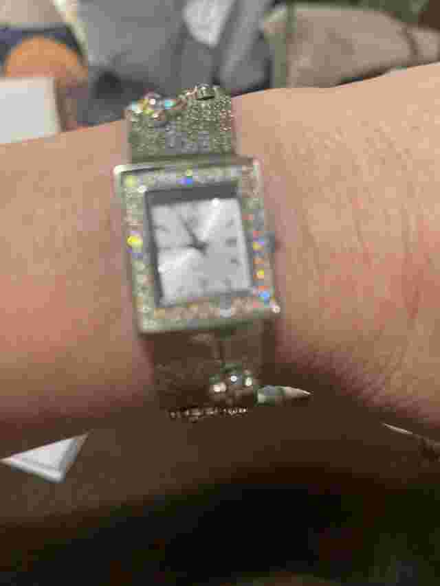 Vintage Kirks Folly Flower Quartz Watch with Stainless Steel Back