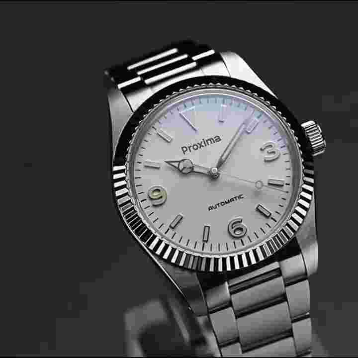 Proxima Men Automatic Watch Luxury Mechanical Wristwatch 10Bar PT5000 Luminous