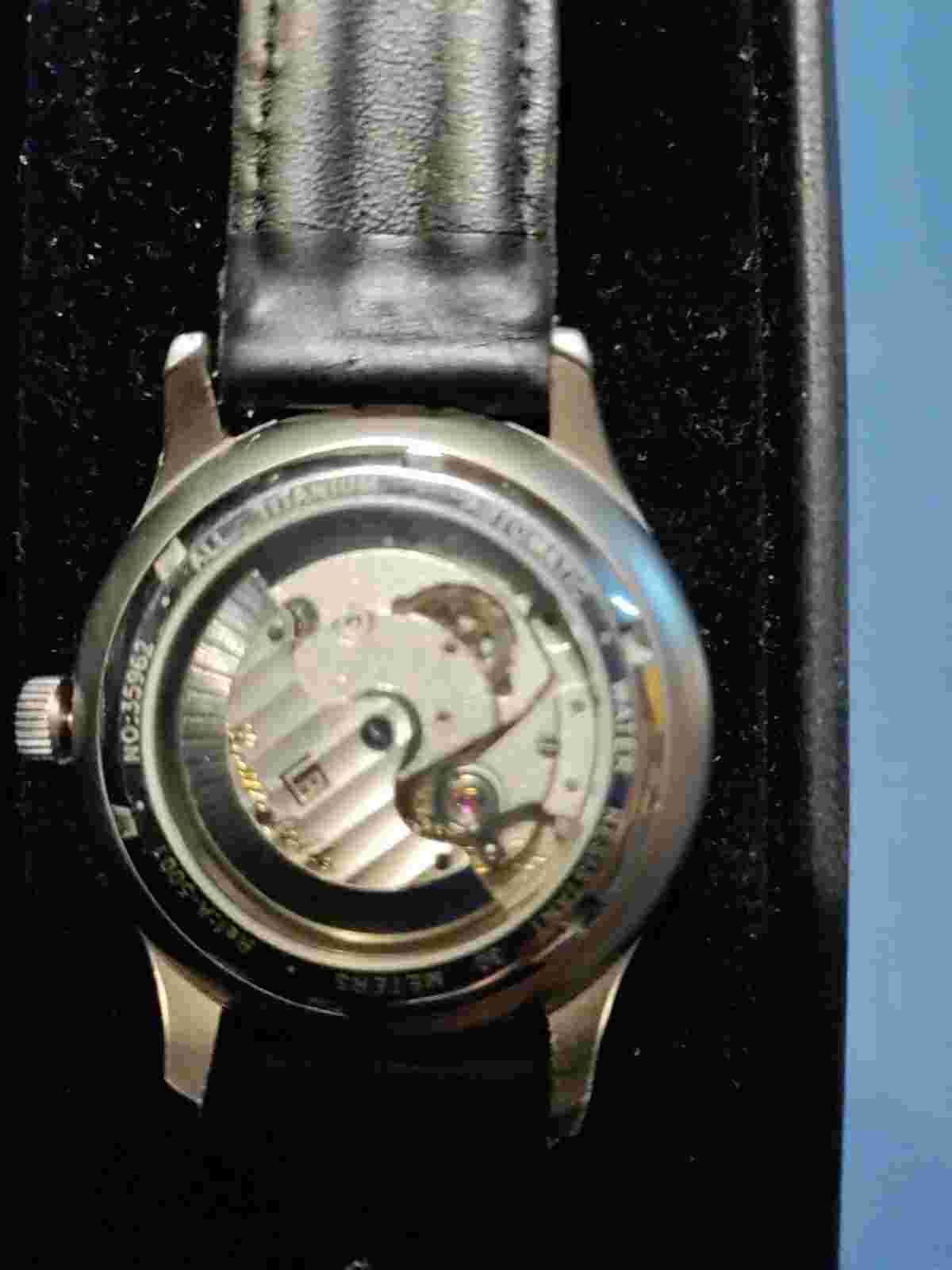 Louis Bolle Titanium Silver Weave Carbon Fiber Dial Model 35962