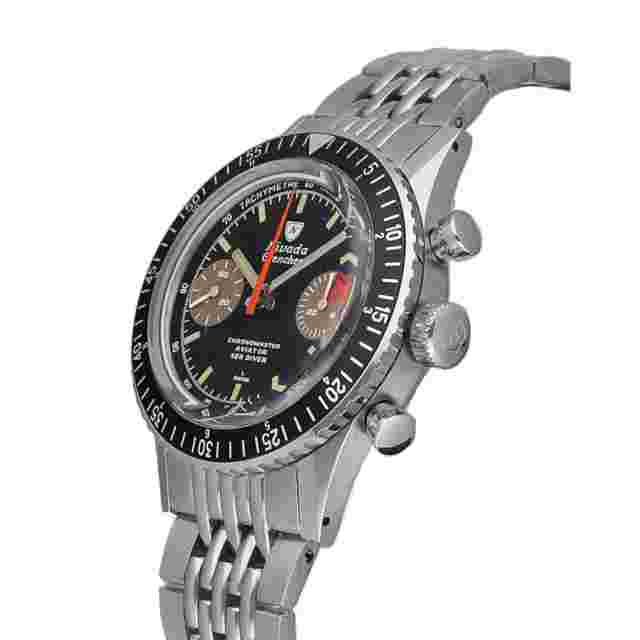 Nivada Grenchen Orange Boy 86012M04LC Steel 38 mm Manual Wind Men's Watch