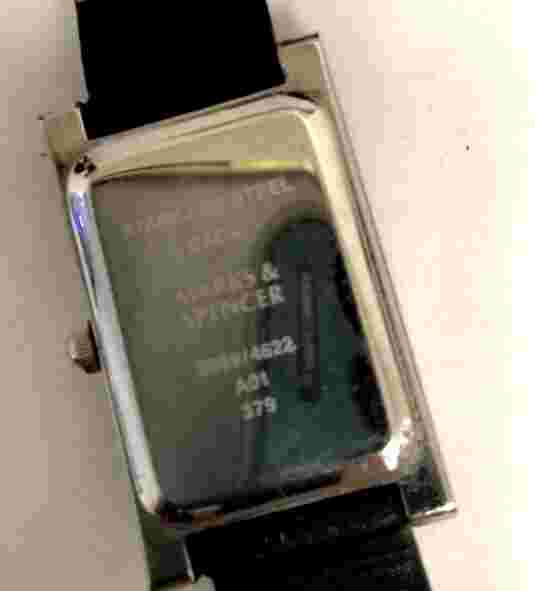 Marks & Spencer Quartz Crystal accent Ladie's rectangle watch