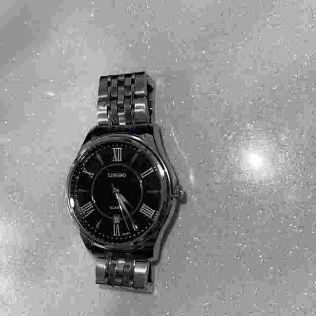 Longbo Silver Tone Quartz Mens Watch 80081  NIB (needs Battery)