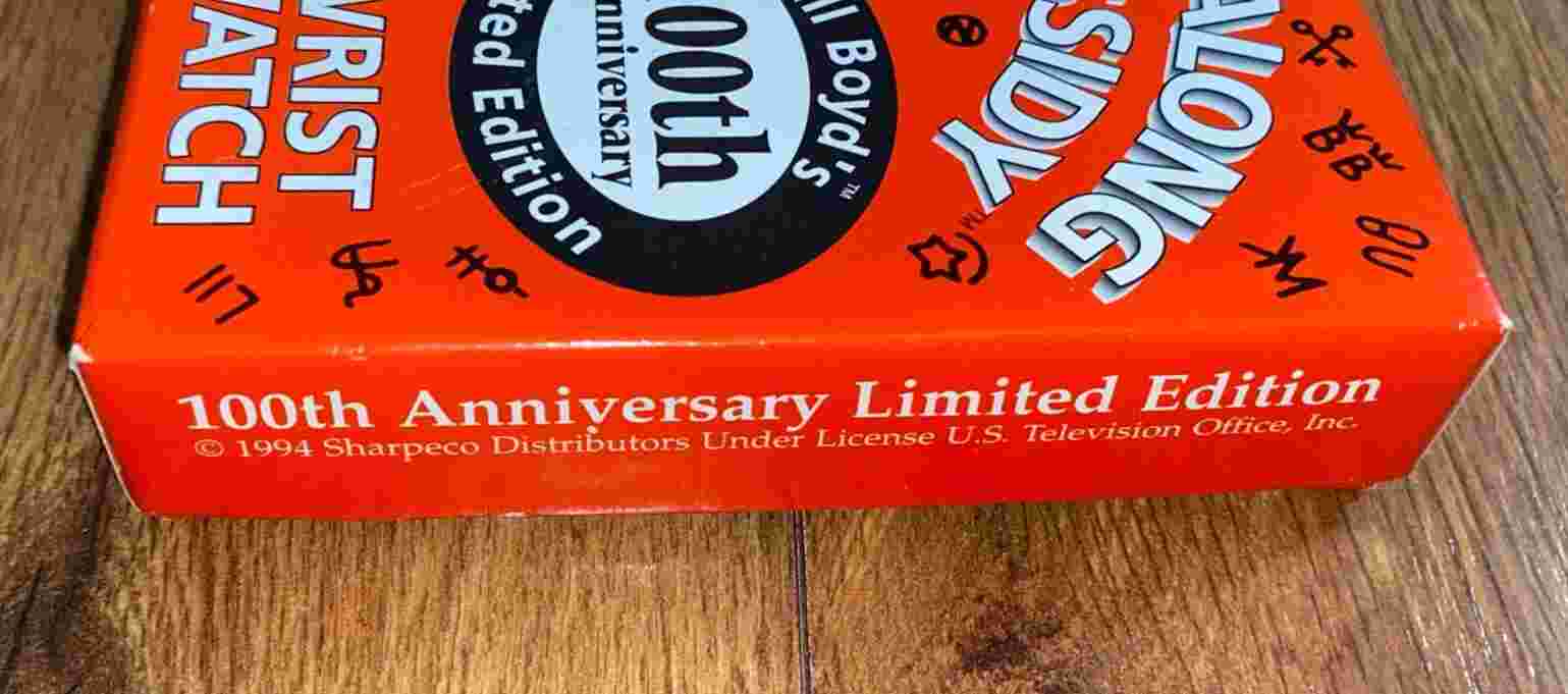 Hopalong Cassidy 100th Anniversary Wrist Watch + Slide Limited Ed 2500 Western