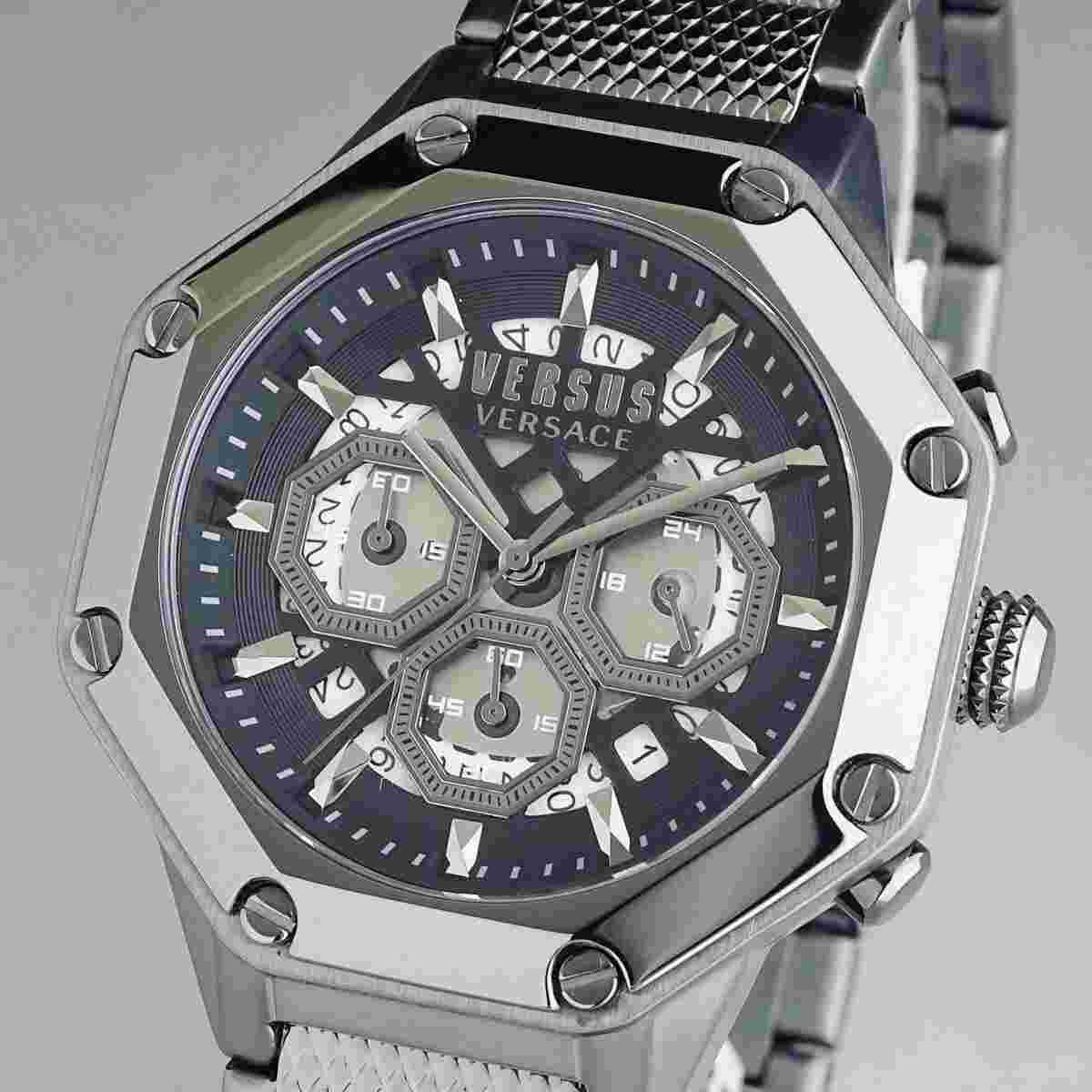 Versus Versace High-Class Men'S Watches 45Mm Skeleton Used