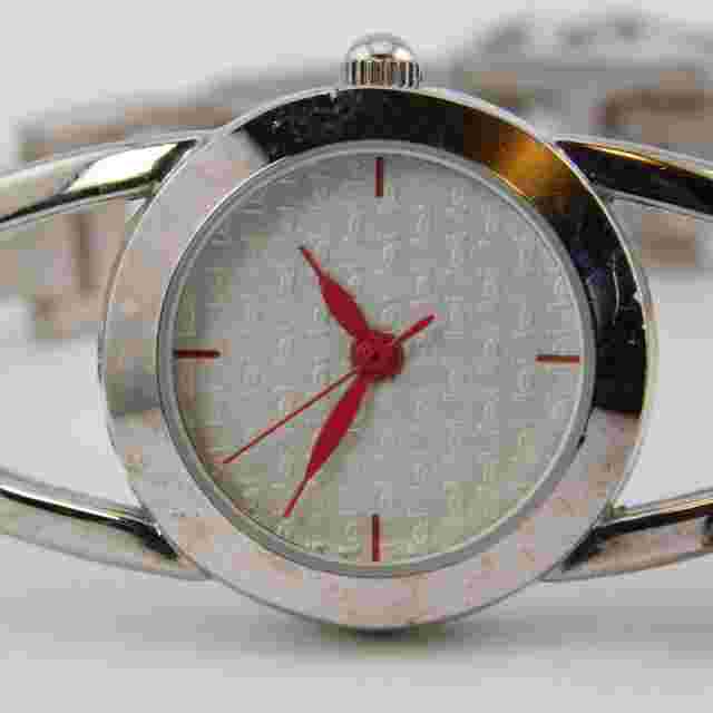 l.e.i. Silver Tone Quartz Analog Women's Watch Sz. 7 1/4" New Battery