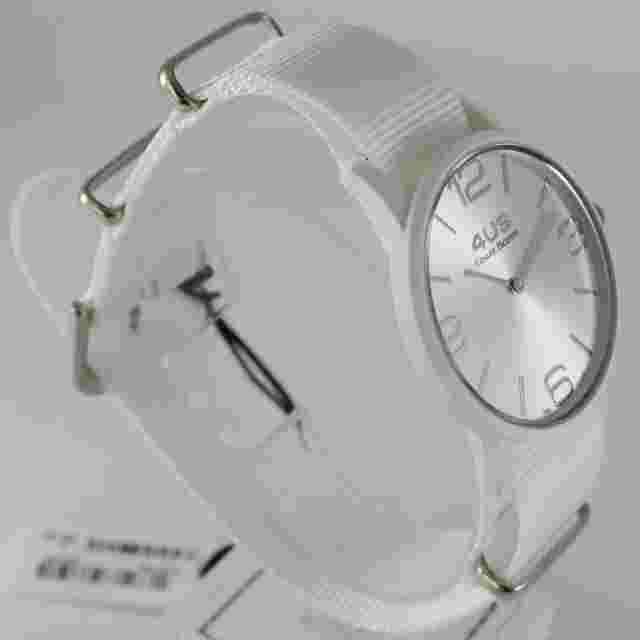 CESARE PACIOTTI 4US WATCH QUARTZ MIYOTA MOVEMENT 40 MM CASE, WHITE FABRIC BAND