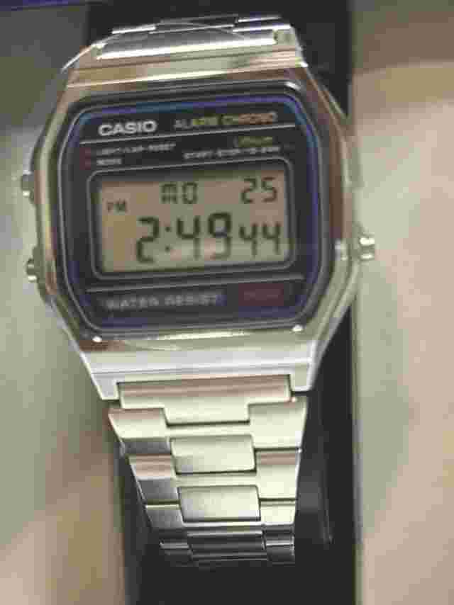 Casio Classic A158WA-1DF Wrist Watch for Men - Silver