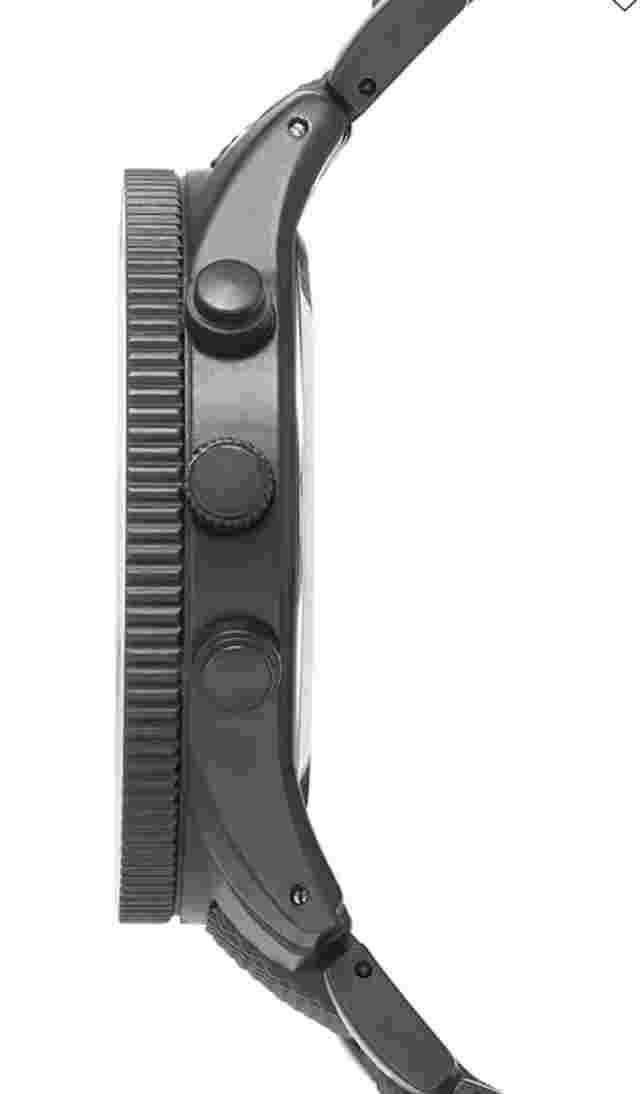 I.N.C International Concepts Men's Matte Black Bracelet Watch 48mm Needs Battery