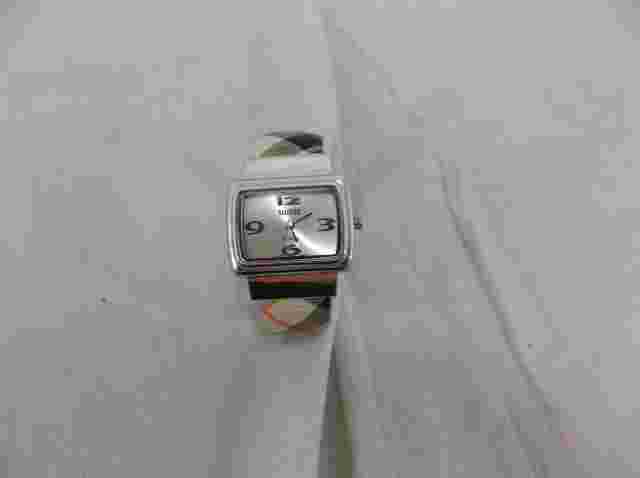 Suisse P700 Women's Wrist Watch  Plaid Black Tan & Red Band 6996