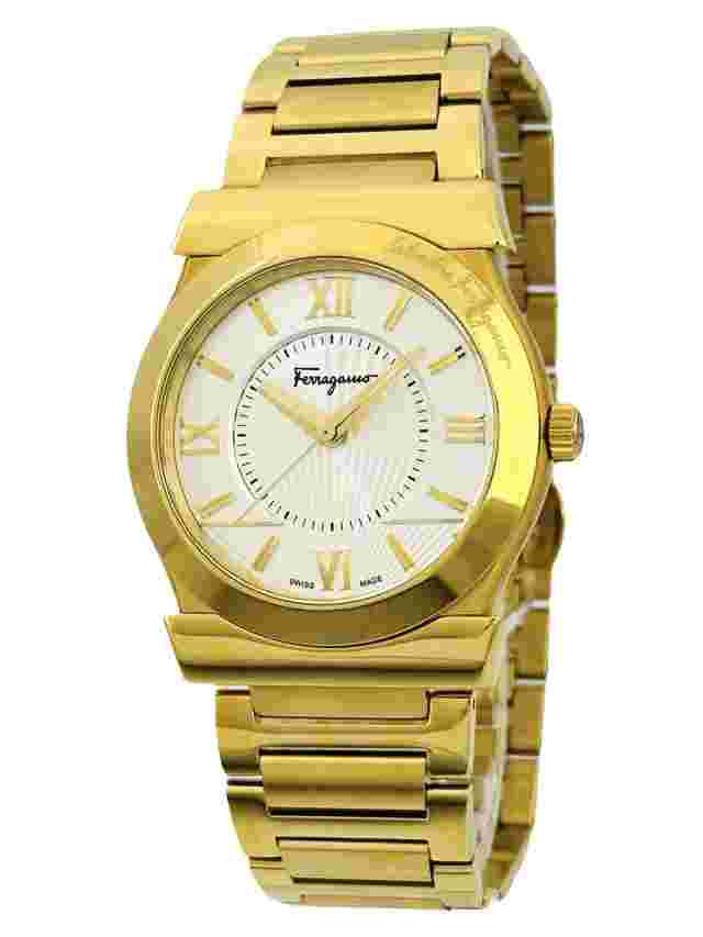 Salvatore Ferragamo FI0920015 VEGA  Unisex  Gold IP Stainless Steel Band Watch