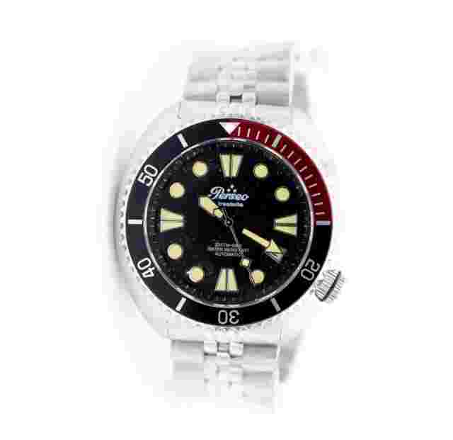 Perseo Sub Automatic Mechanical Watch Black 200 Meters 20 ATM Sapphire 90531.04