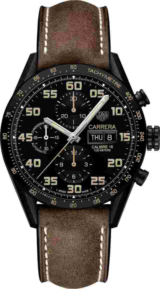 TAG Heuer Carrera Men's Black Watch - CV2A84.FC6394