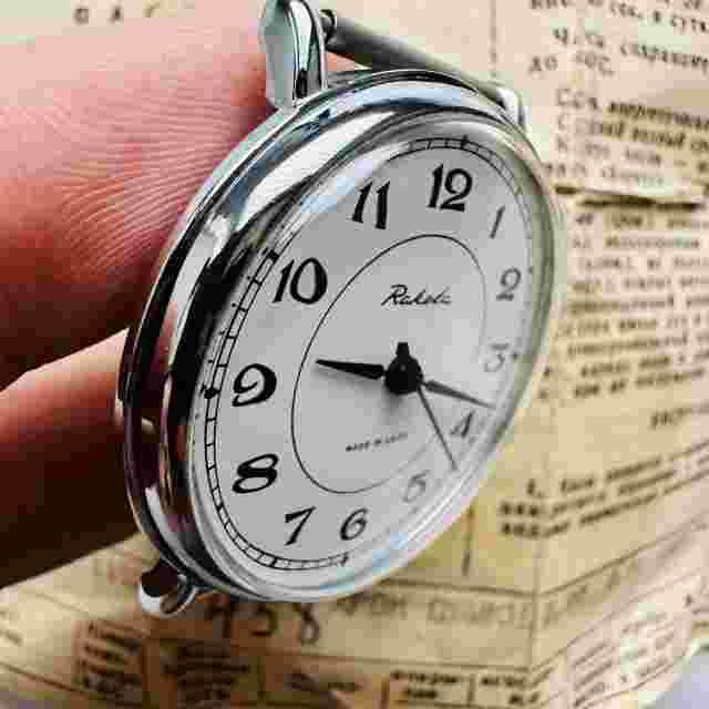 RARE NOS RAKETA WHITE 2609.HA 90’s SU USSR Watch PChZ Soviet Vtg Men's Old Box
