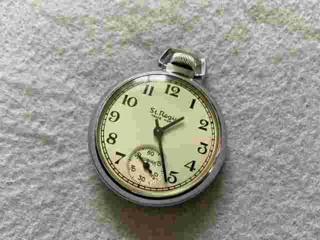 Ingraham St. Regis Vintage Mechanical Wind Up Pocket Watch