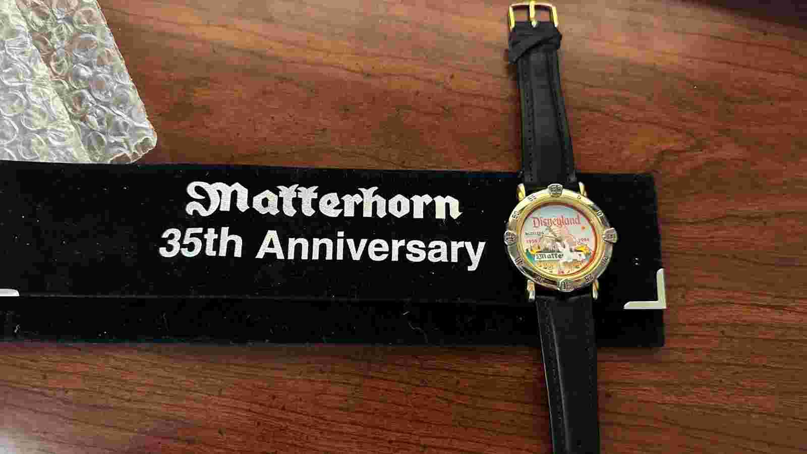 35 Anniversary Disney Matterhorn Commentate Watch, # 729 out of 1,000 made.