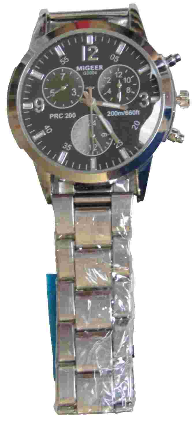 Wristwatch "MIGEER" Quartz, Silver Colour +Grey Face. Stainless Back. Free Post!